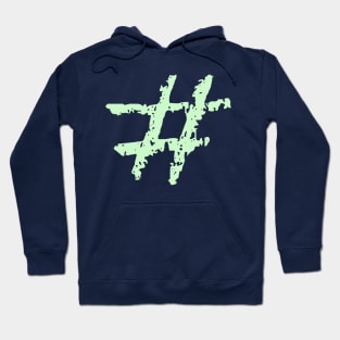 Hashtag symbol simple fun design Hoodie